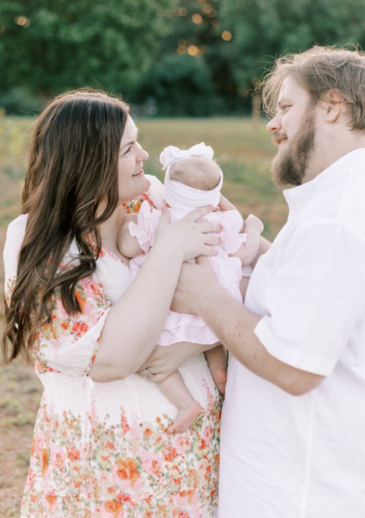 Flower farm newborn photo