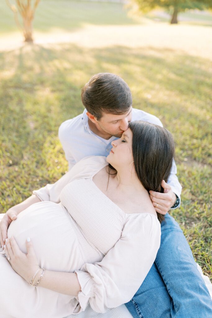 maternity farm photos with donkeys