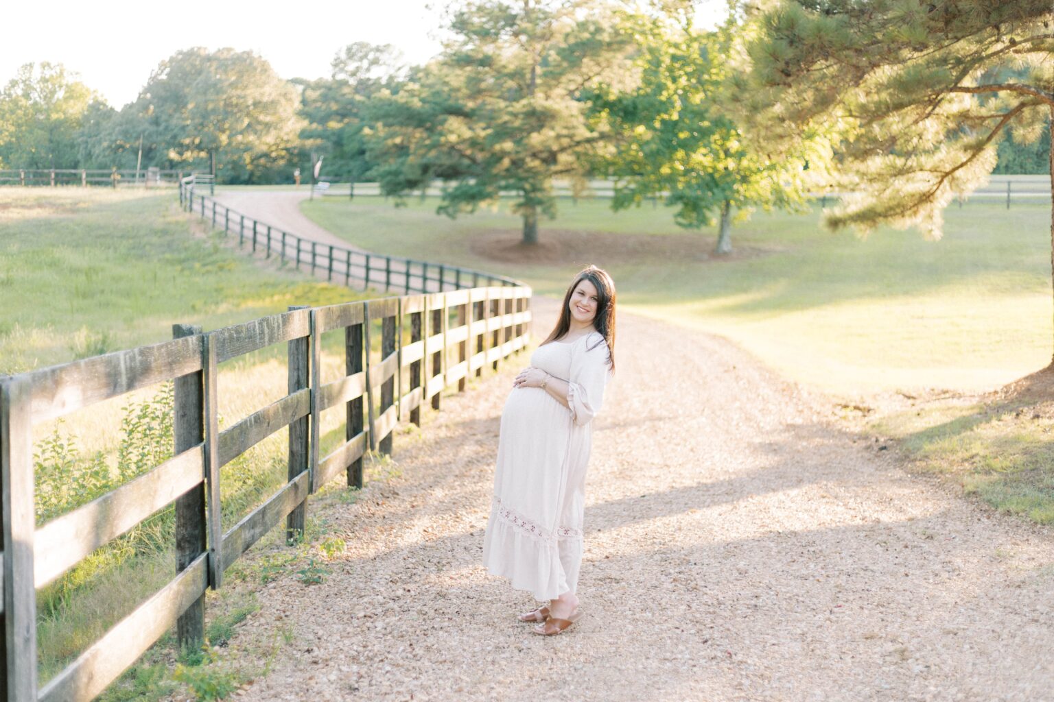 maternity farm photos with donkeys