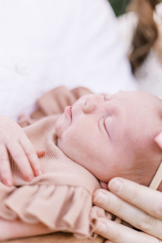 garden newborn photos