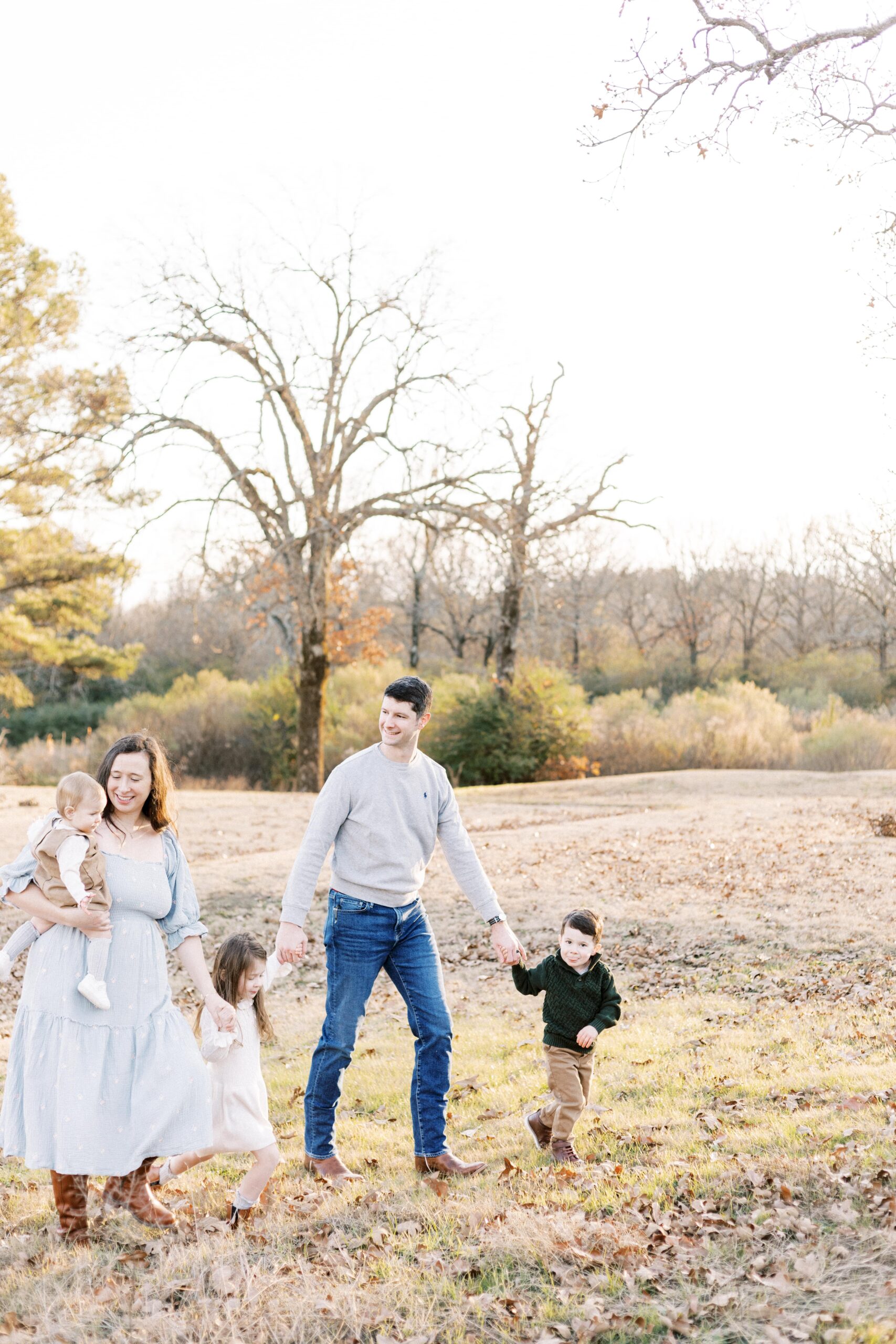 winter family photos in little rock, little rock air force base