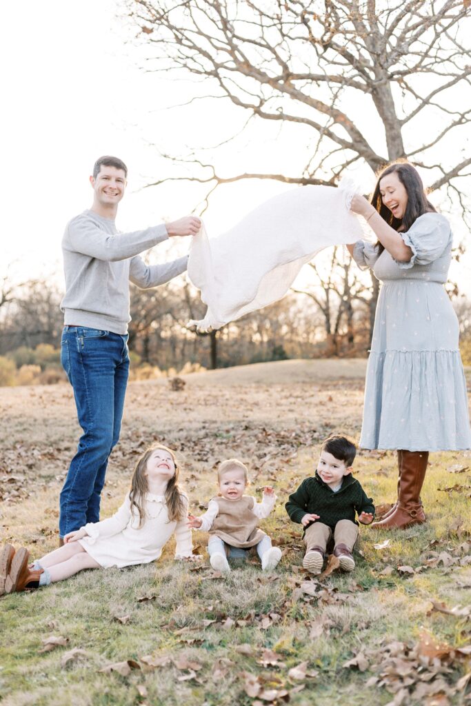 winter family photos in little rock, little rock air force base