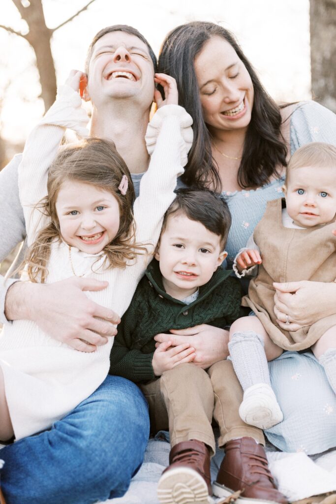 winter family photos in little rock, little rock air force base