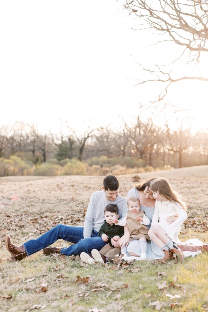 winter family photos in little rock, little rock air force base