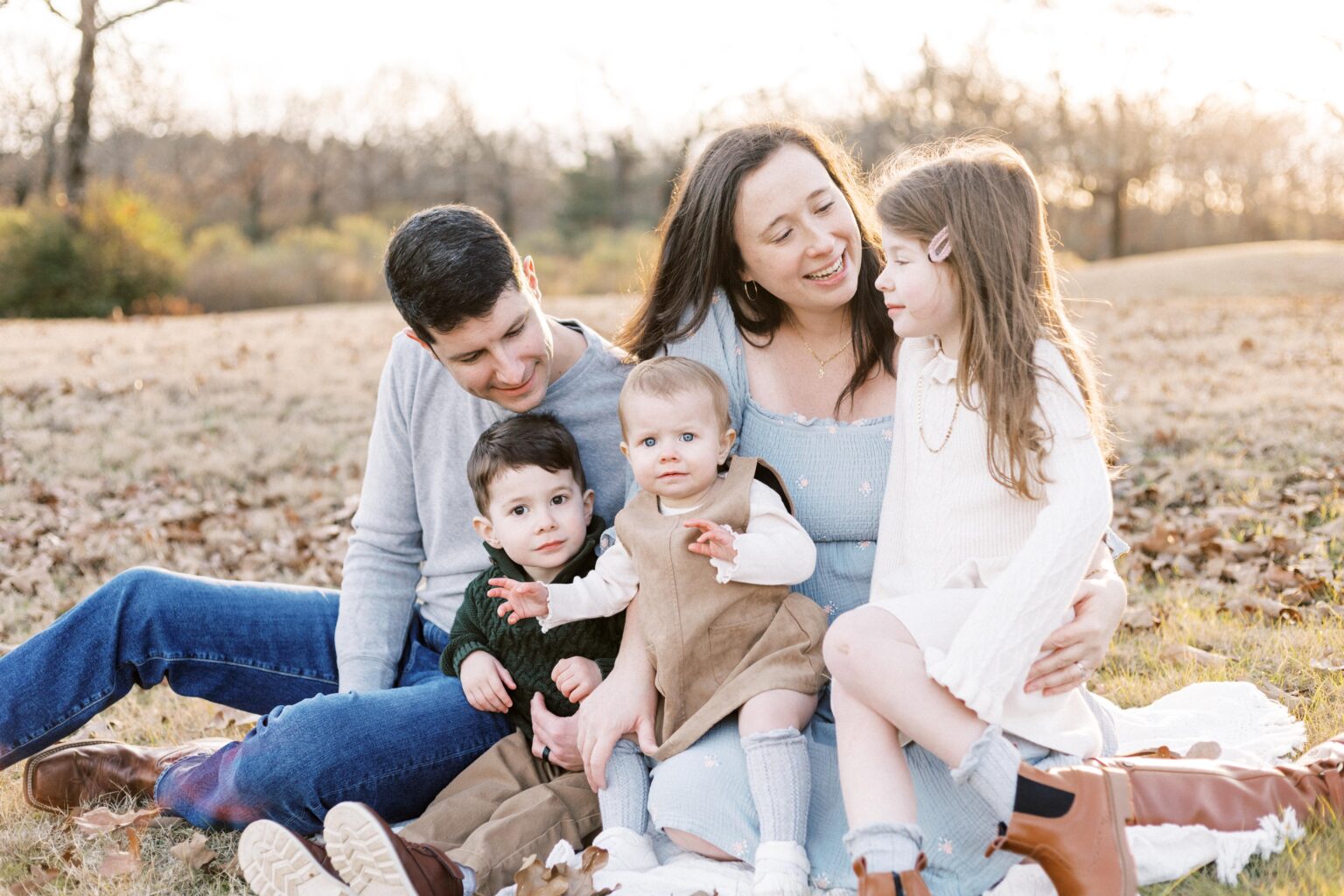 winter family photos in little rock, little rock air force base