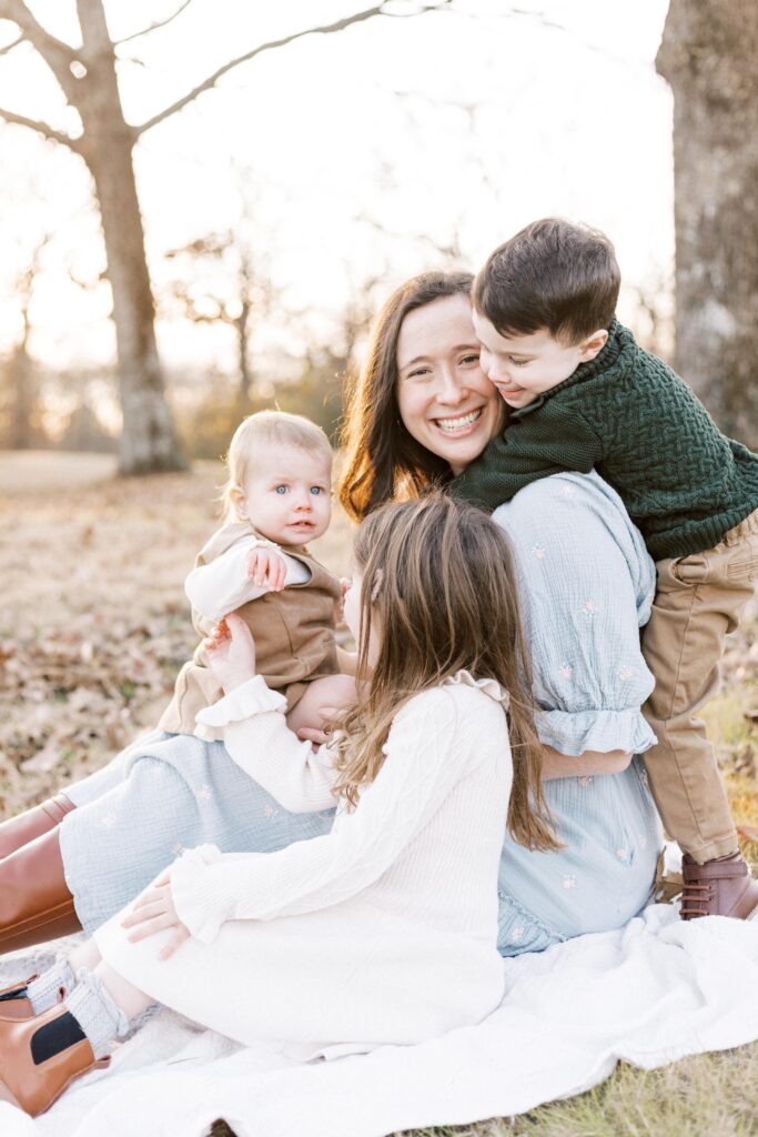 winter family photos in little rock, little rock air force base