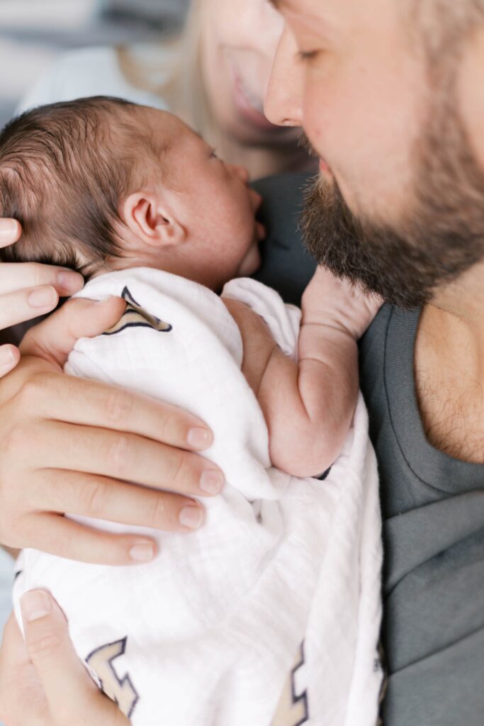 In-home newborn session in Peoria Illinois