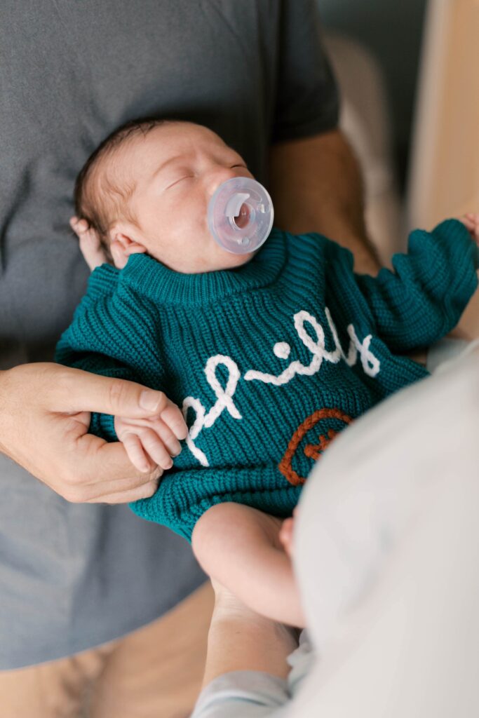 In-home newborn session in Peoria Illinois