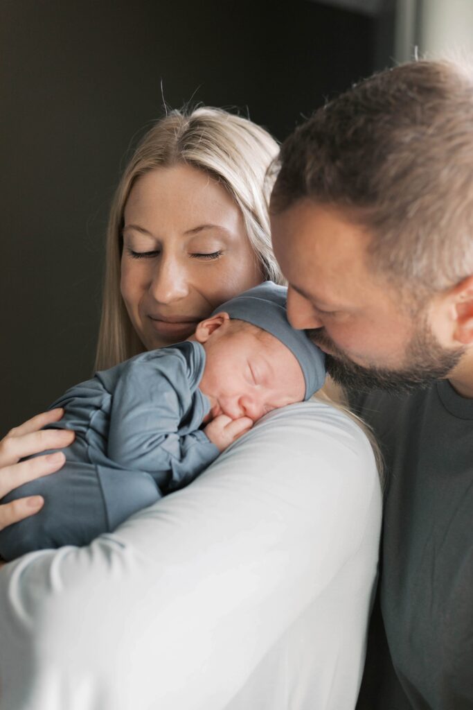 In-home newborn session in Peoria Illinois