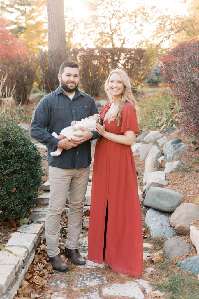 peoria illinois newborn photographer-1 copy-min parents smiling with baby in peoria illinois newborn photos