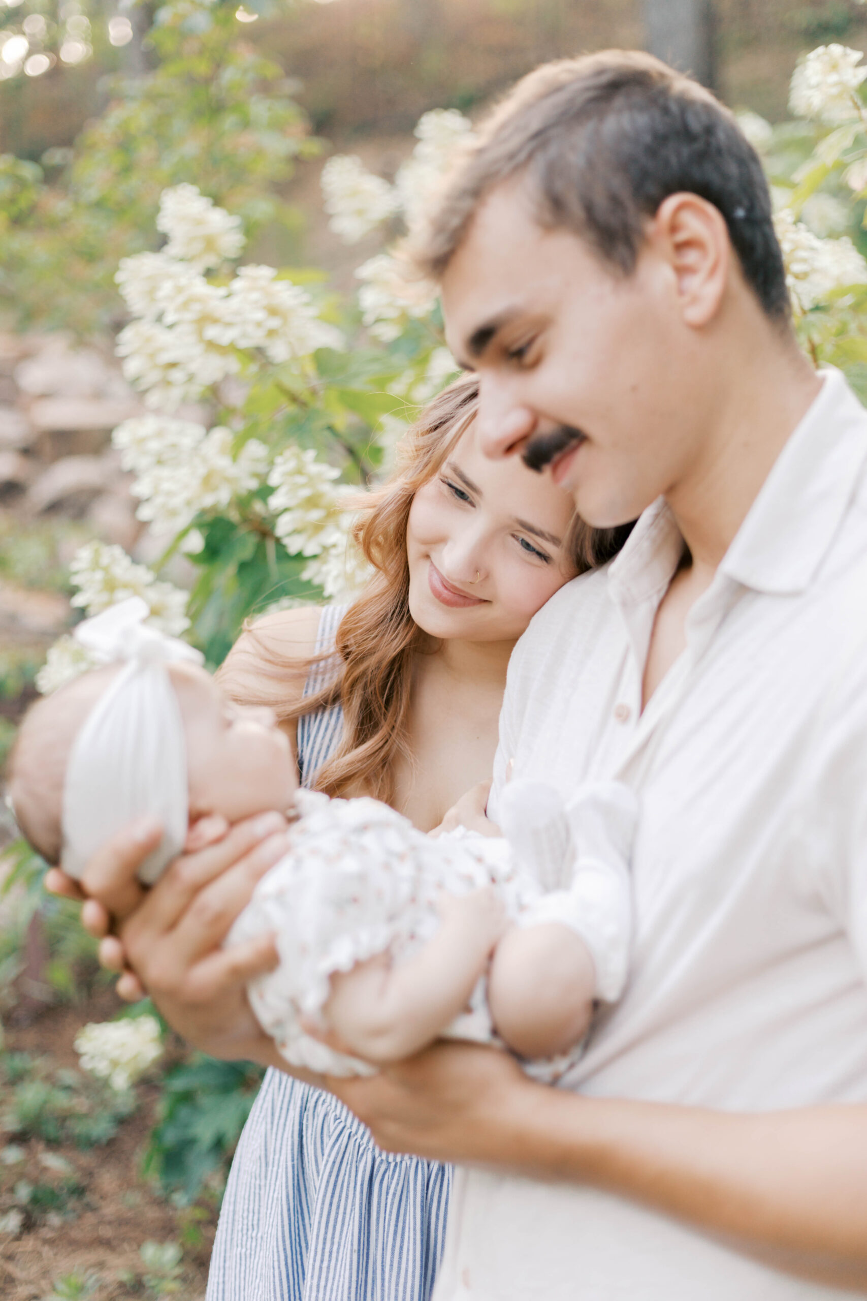 outdoor summer photos hydgranges peoria il baby photos